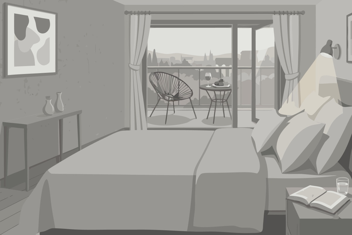 Superior Apartment mit 1 Schlafzimmer und Terrasse